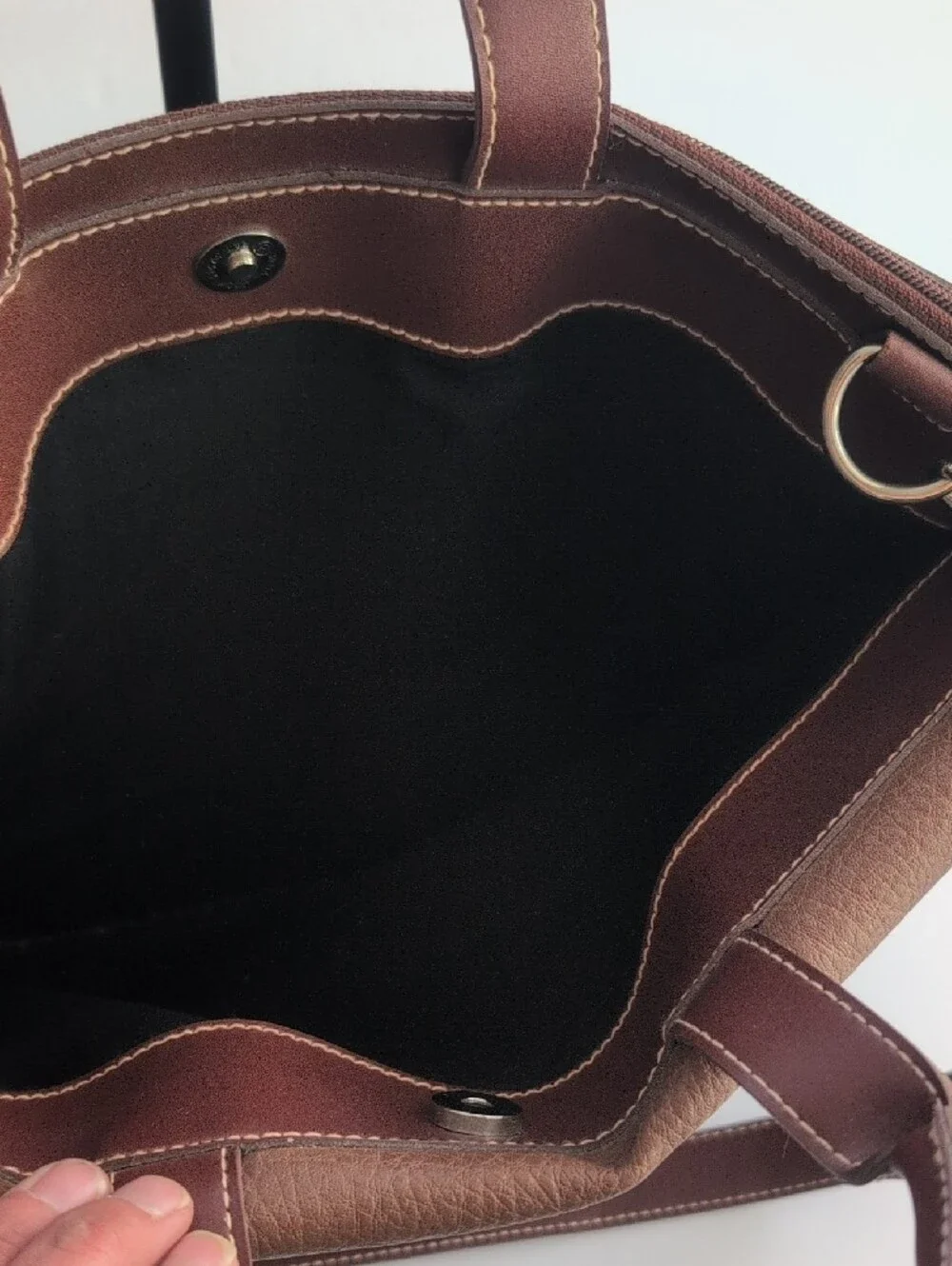 Vintage 90s Esprit Brown Laptop Bag with Shoulder Strap